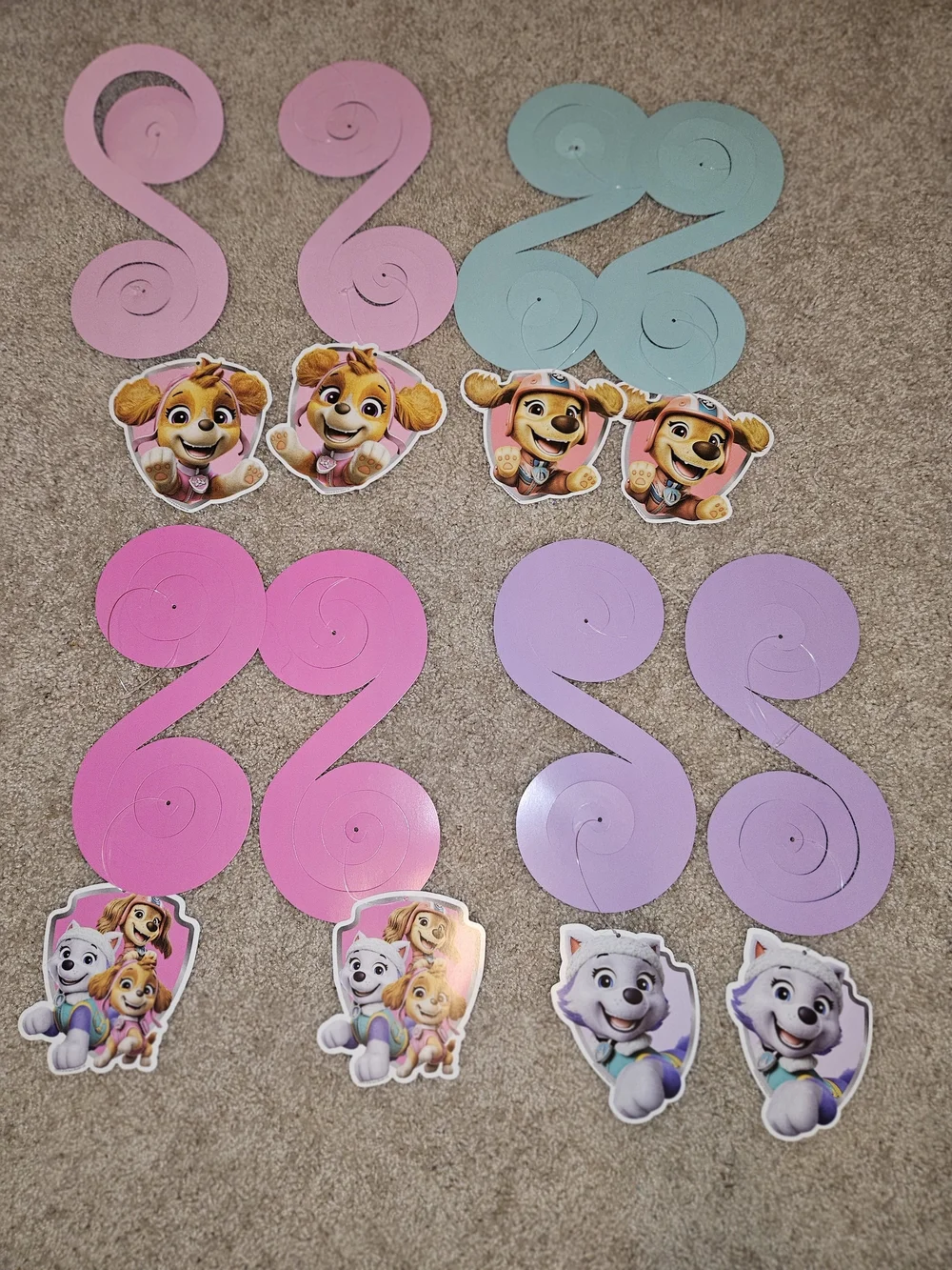 Paw Patrol Pink Skye Party Decor, Tableware, Plates, Napkins, And Favor Bags